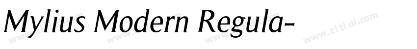 Mylius Modern Regula字体转换